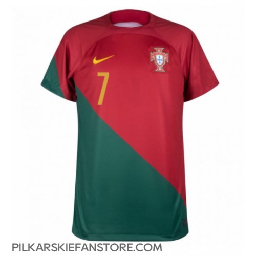 Tanie Strój piłkarski Portugalia Cristiano Ronaldo #7 Koszulka Podstawowej MŚ 2022 Krótkie Rękawy